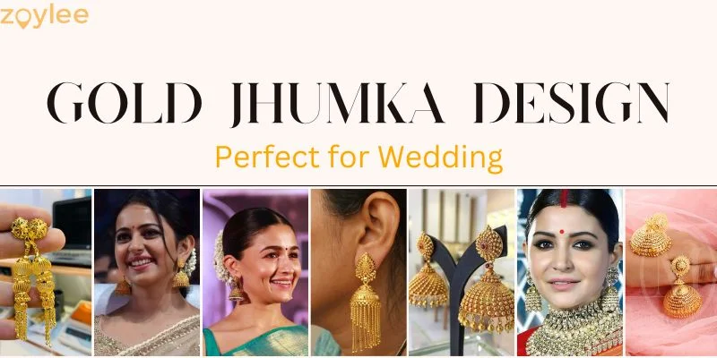 bridal gold jhumka design