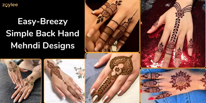 Simple Back Hand Mehndi Designs