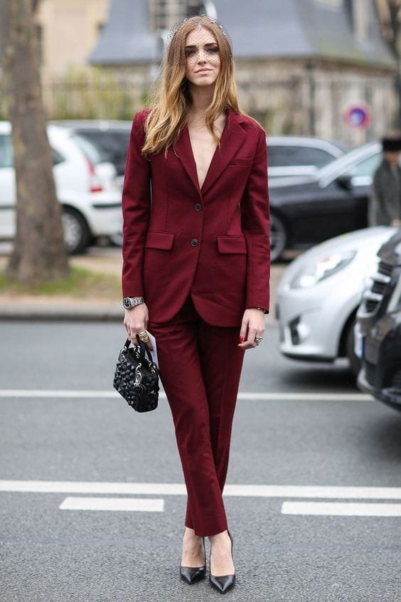 Chiara Ferragni in suits