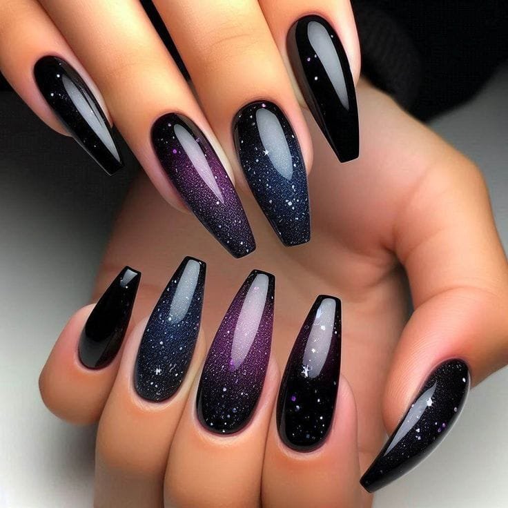 Witch’s Brew Ombre nail art