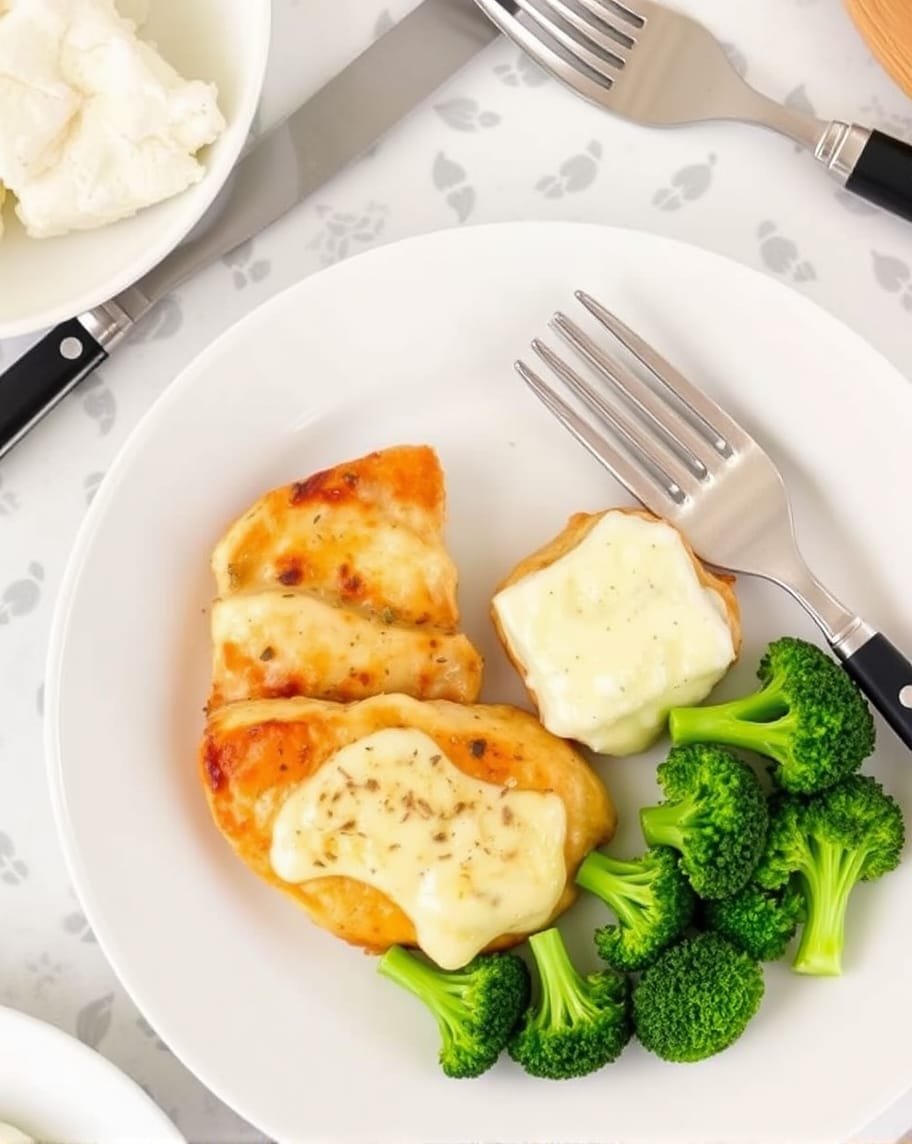 Air Fryer Parmesan Chicken with Broccoli