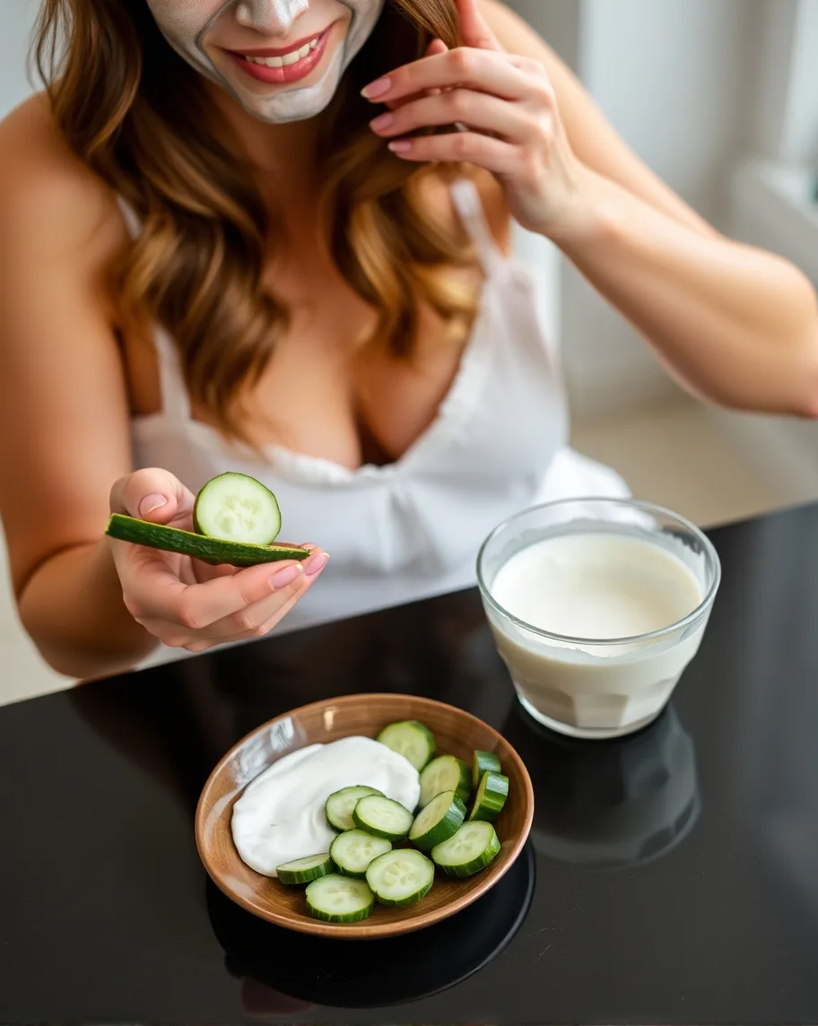 Face_Mask_of__cucumber_and_mixed_Yoghurt