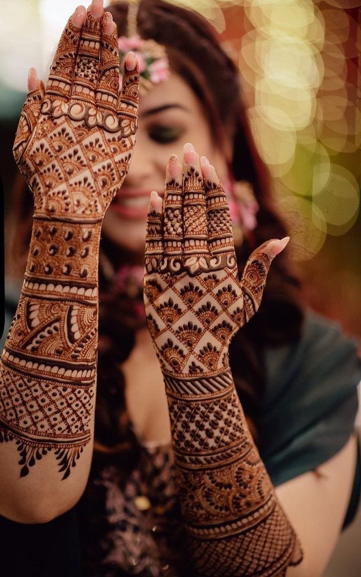 Royal Front Hand Mehndi Design
