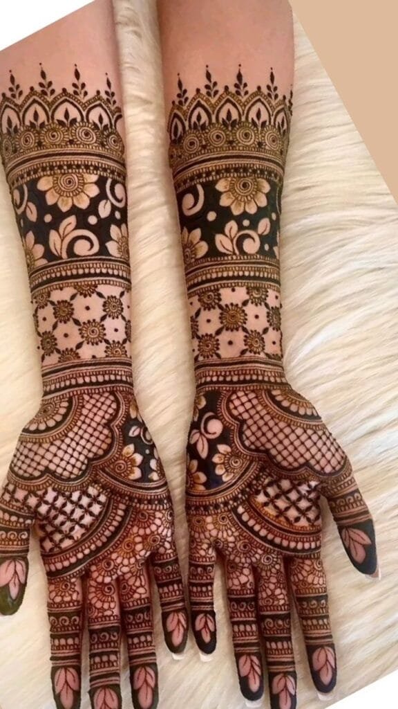 Nailing the Art of Royal Front Hand Mehndi Application