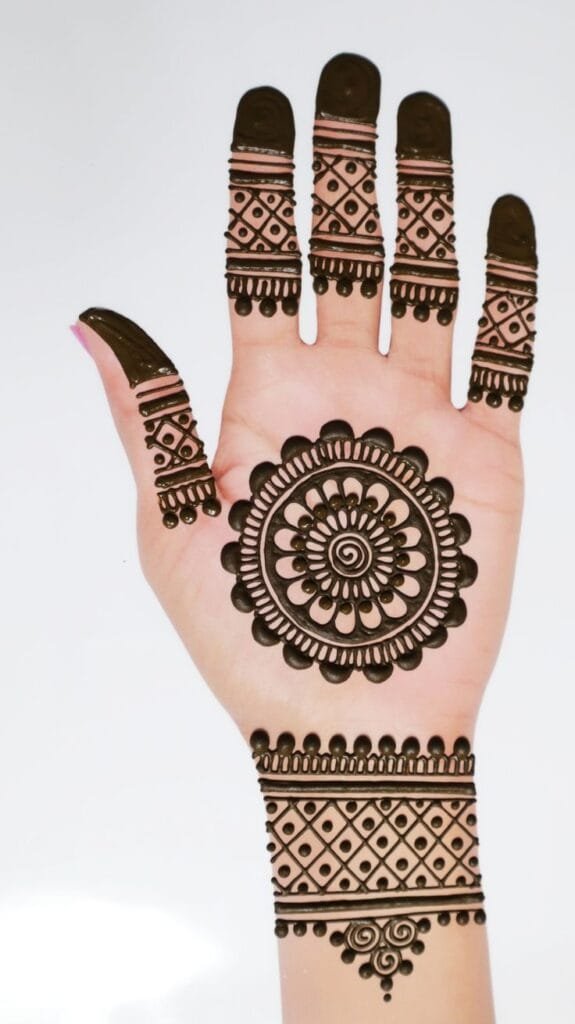 Simple Finger Mehndi Designs