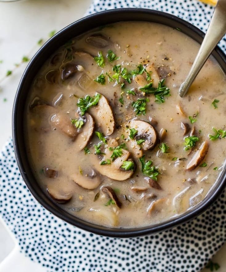 Mushroom Garlic Soup