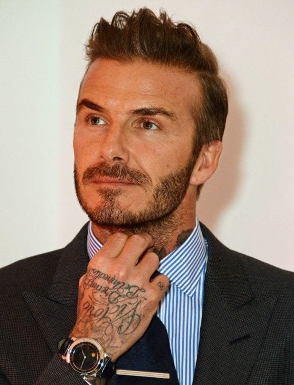 David Beckham watches closer