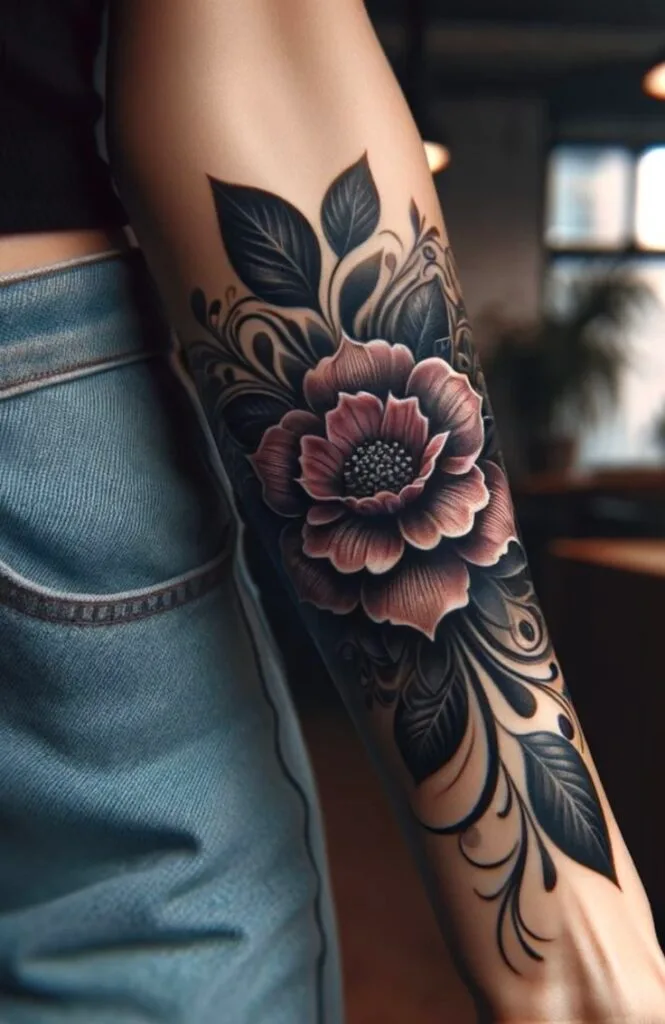 Floral Art Tattoo