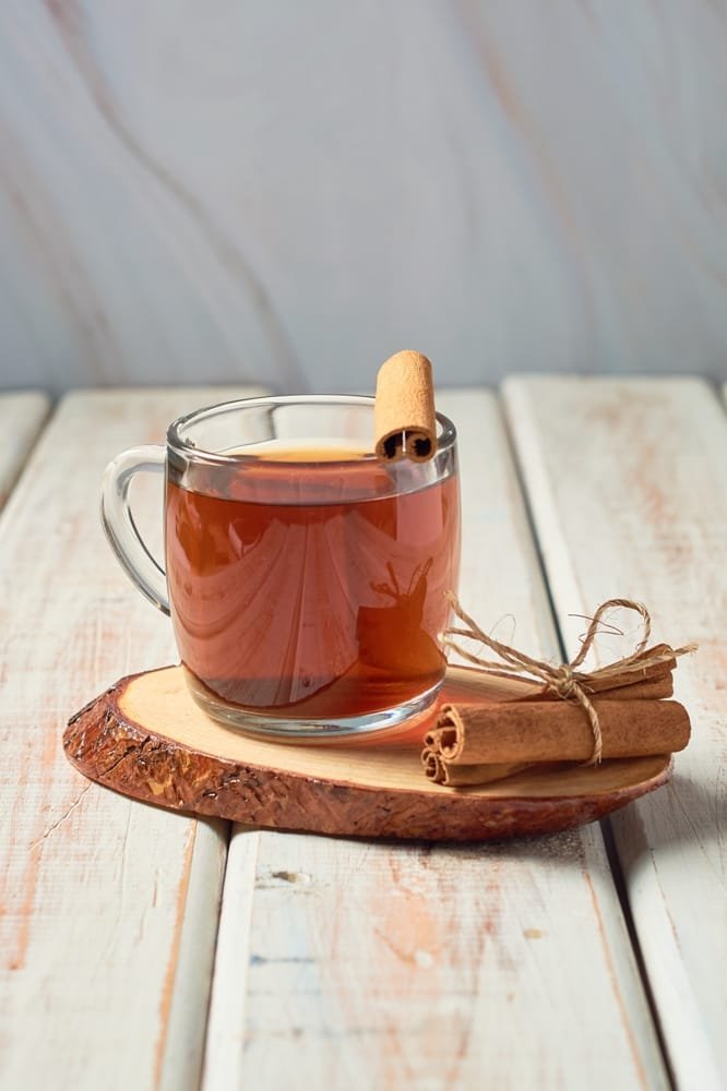 Hot,Cinnamon,Tea,In,Glass,Cups.
